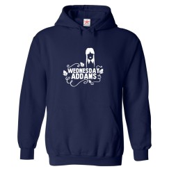 Gothic Addams Funny Family Black Vintage Silhouette Unisex Kids and Adults Pullover Hoodies				 									 									